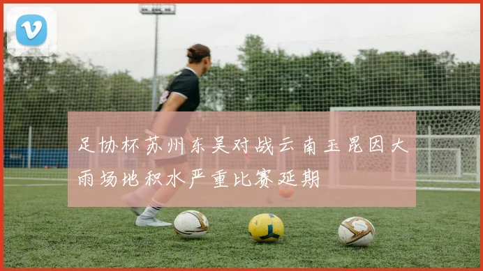 足协杯苏州东吴对战云南玉昆因大雨场地积水严重比赛延期